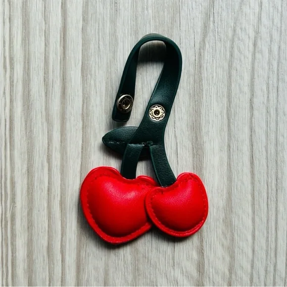 🍒 2 Cherry Heart Pendant Charms Classic & Pastel NWT - Picture 4 of 11